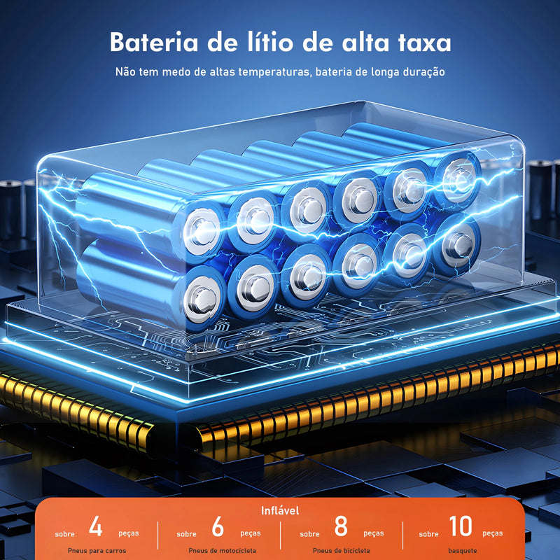 Mini Bomba de encher Pneu Portátil